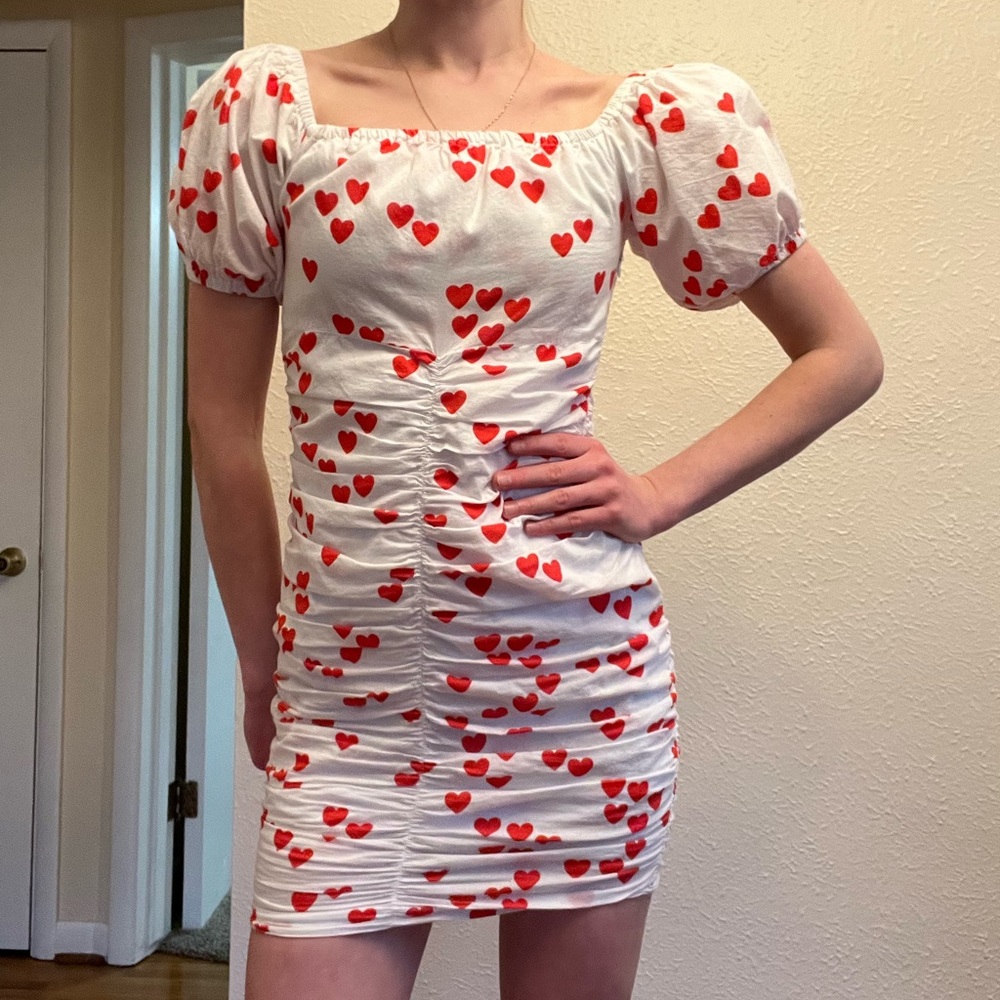 Summer dress with hearts